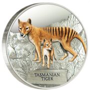 Тасманийский тигр - Тувалу - 2011 - серебряная монета