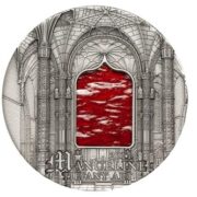 Искусство Тиффани (Tiffany Art) 2011 Мануэлин - Палау - серебряная монета с Тиффани