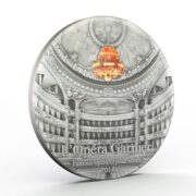 Знаменитые оперы мира - Гранд Опера Гарнье (Париж) - Палау - 2014 - серебряная монета с хрусталем