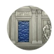 Искусство Тиффани (Tiffany Art) 2007 Ренессанс - Палау - серебряная монета с Тиффани