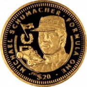 Формула-1: Михаэль Шумахер - Либерия - 1992 - золотая монета