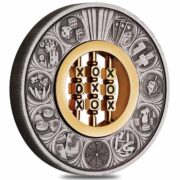 Вечные игры: Крестики-нолики - Тувалу - 2022 - серебряная монета с игрой
