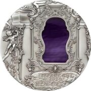 Искусство Тиффани (Tiffany Art) 2010 Рококо - Палау - серебряная монета с Тиффани