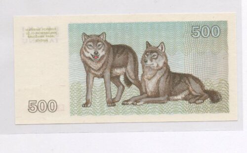 Банкнота 500 талонов 1993 года, Литва (UNC)