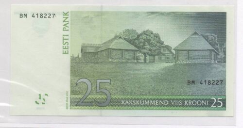 Банкнота 25 крон 2002 года, Эстония (UNC) — изображение 2