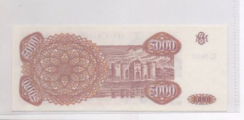 Банкнота 5000 купонов 1993 года, Молдова (UNC) — изображение 2