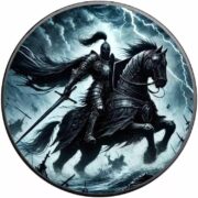 Рыцари чести: Рыцарь грома (Knight of Thunder) - США - 2024 - 1 доллар - серебряная монета (ТИРАЖ 300 ШТУК)